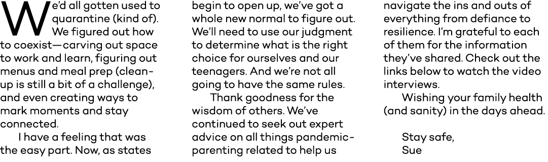 We d all gotten used to quarantine (kind of)  We figured out how to coexist—carving out space to work and learn, figu   