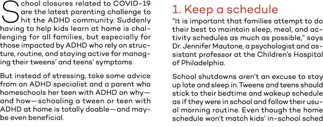 School closures related to COVID-19 are the latest parenting challenge to hit the ADHD community  Suddenly having to    