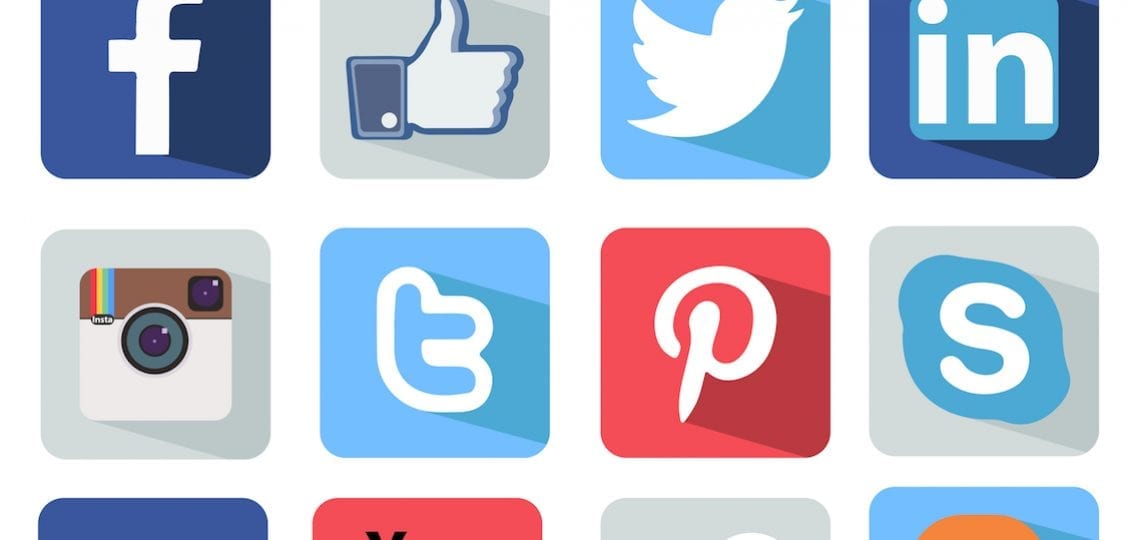 January, 31, 2014 In Moscow, Russia Social Media Icons Set Illustration Most Popular Of The World
