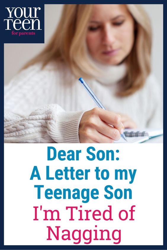 A Letter to My Teenage Son: My Job is to be a Good Parent