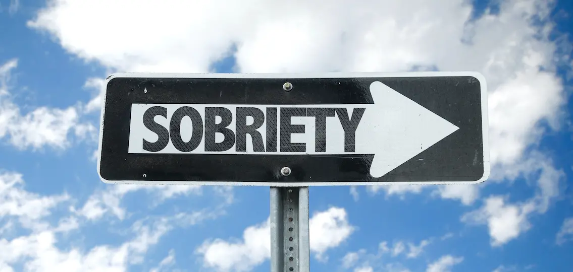 one-way street sign with the word Sobriety pointing in one direction