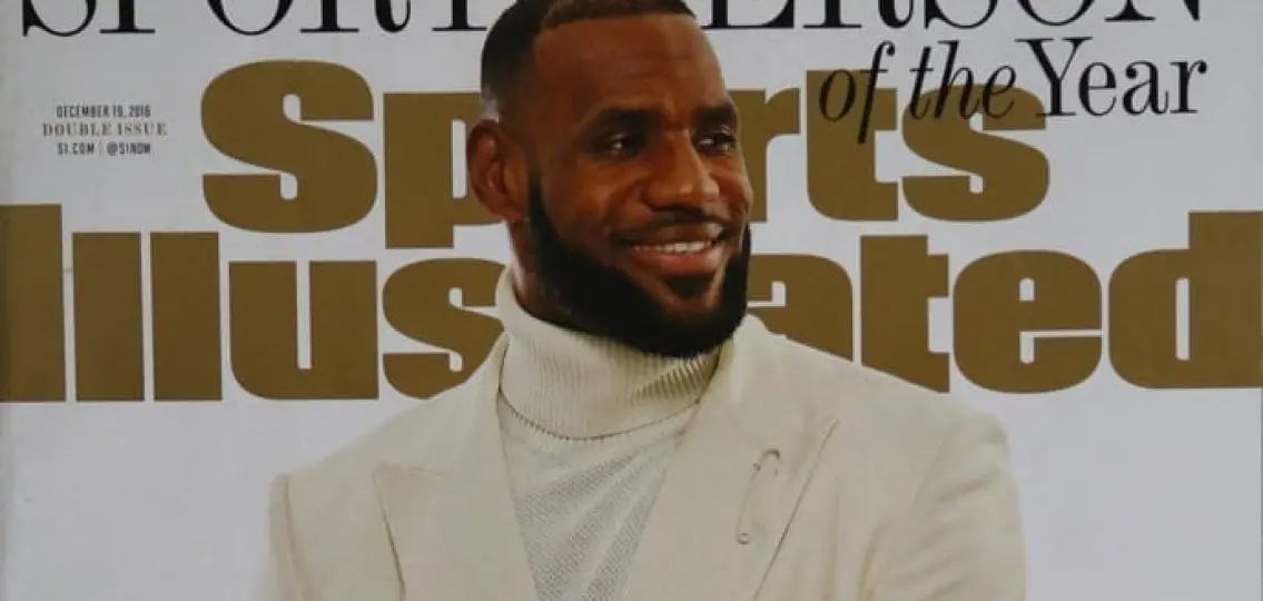 Sports Illustrated December 19, 2016: Person of the Year Lebron James white background