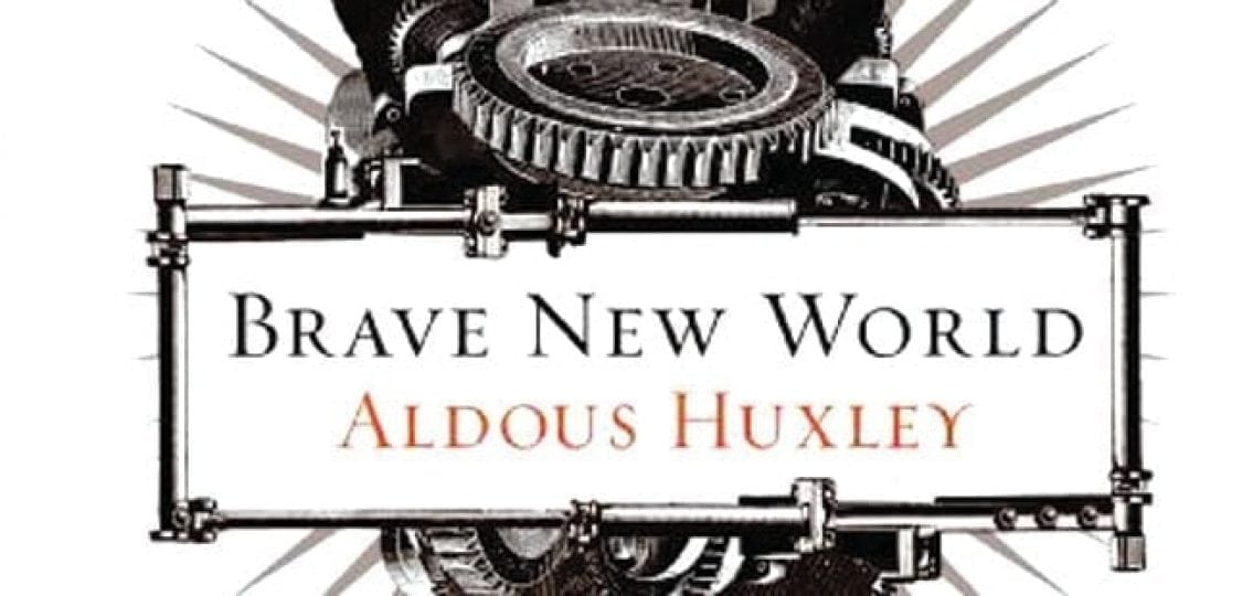 Book cover brave new world by aldous huxley
