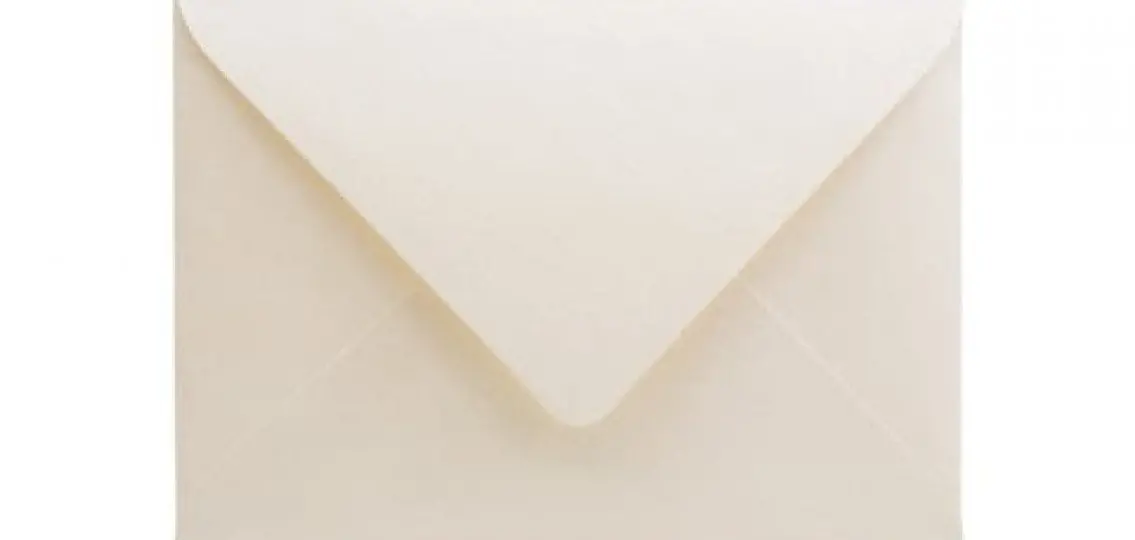 an envelope on a white background