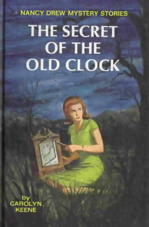 Book cover: Nancy Drew mystery stories the secret of the old clock by carolyn keene