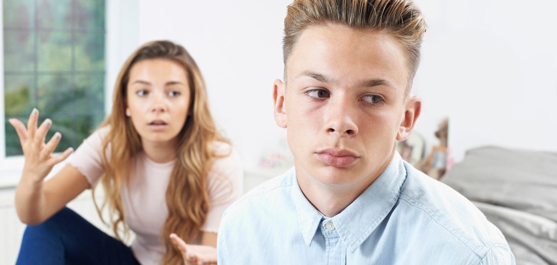 Teenage Couple Having Relationship Difficulties