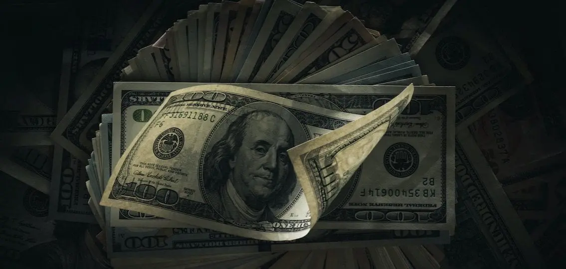 Money In Bills in a pile