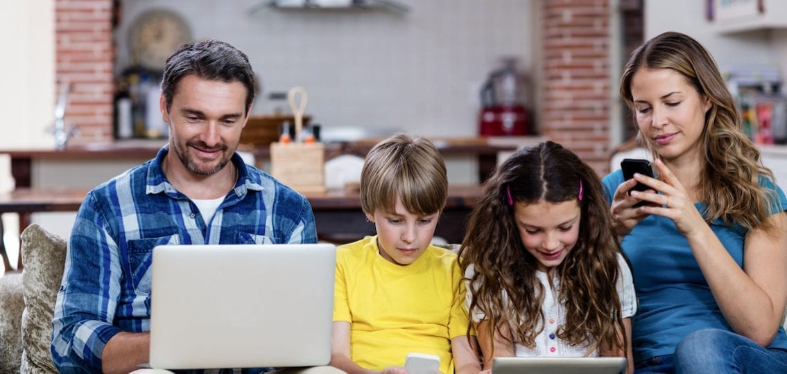 Digital Divide family on technology