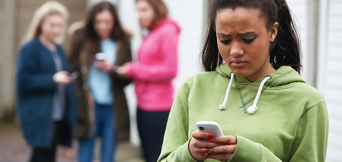 girl bullying Teenage Girl Being Bullied By Text Message