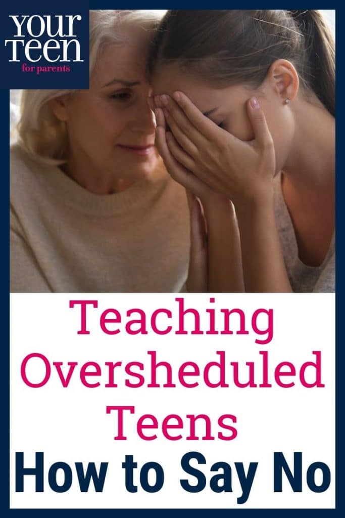 The Missing Word: How Do Overscheduled Teens Say No?