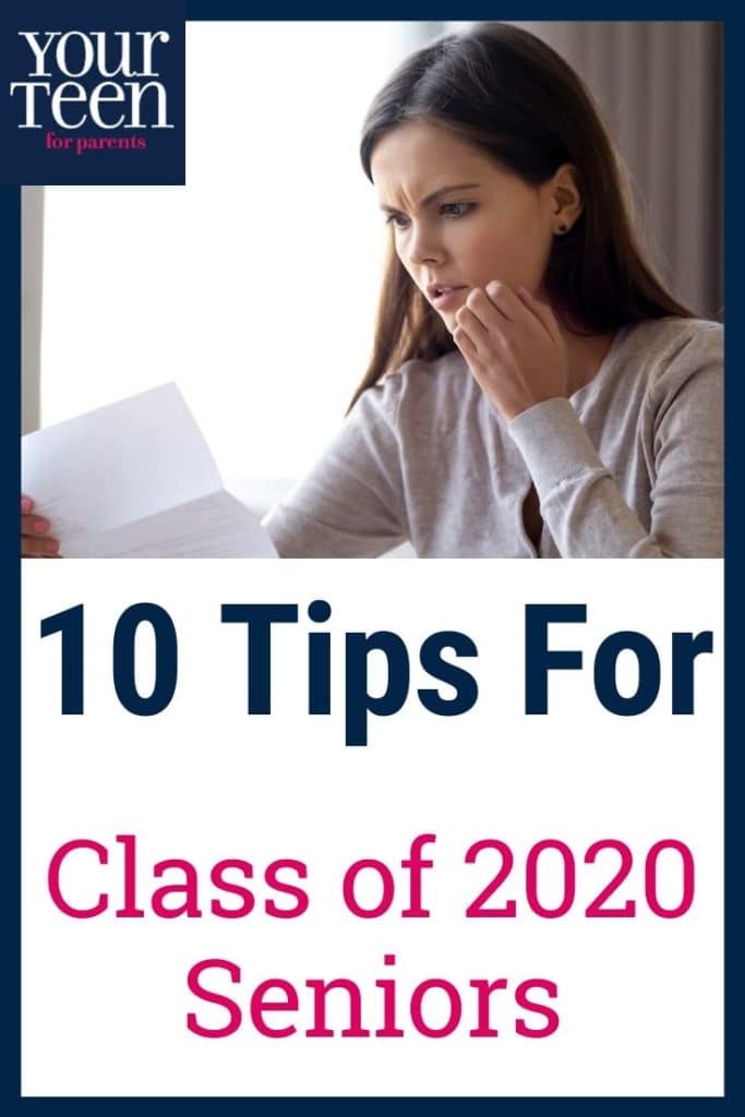 10 Tips for Class of 2020 College Bound High School Seniors