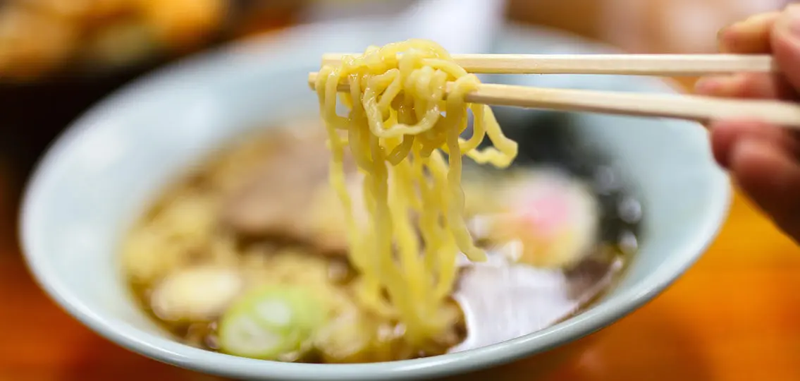 Delicious Ramen Japanese noodle soup dish