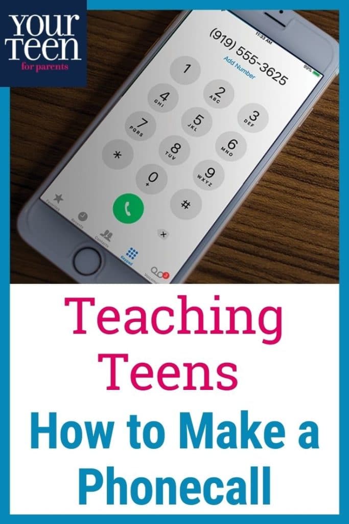 Teaching Our Teens Telephone Skills: Overcoming Their Fears