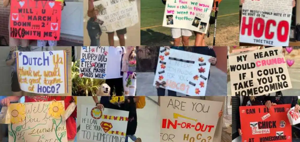 homecoming proposal posters