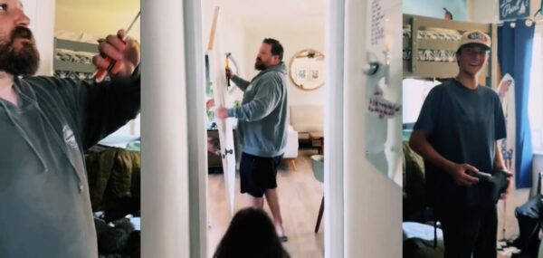 Dad Removes Son’sBedroom Door When His Girlfriend Home for the First Time