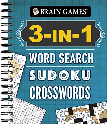 3-In-1: Word Search, Sudoku, Crosswords