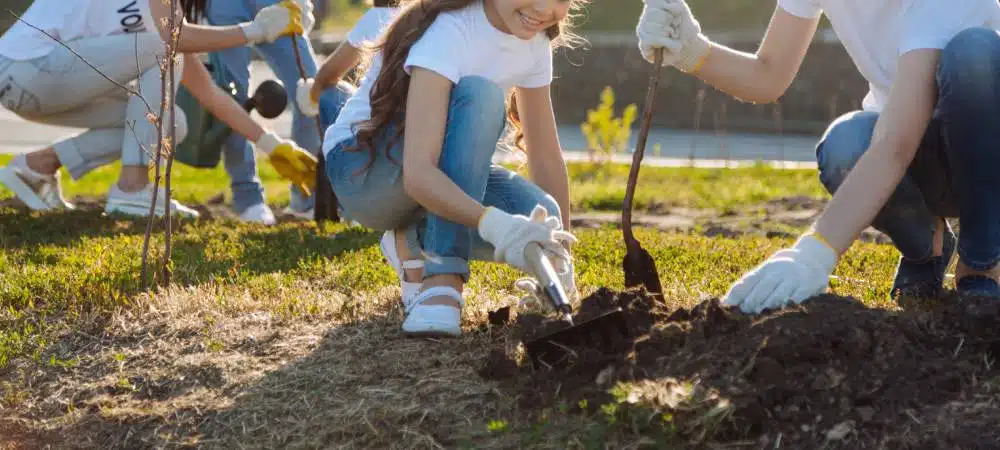 Community Service Project Planting Trees