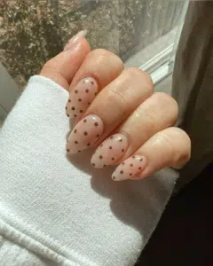 Polka Dot Nails For Teens