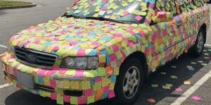 Sticky Note Senior Prank