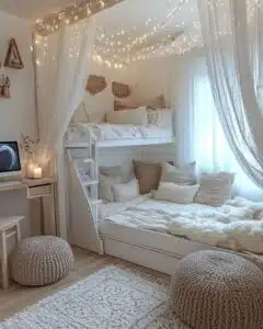 bed canopy dorm room decor