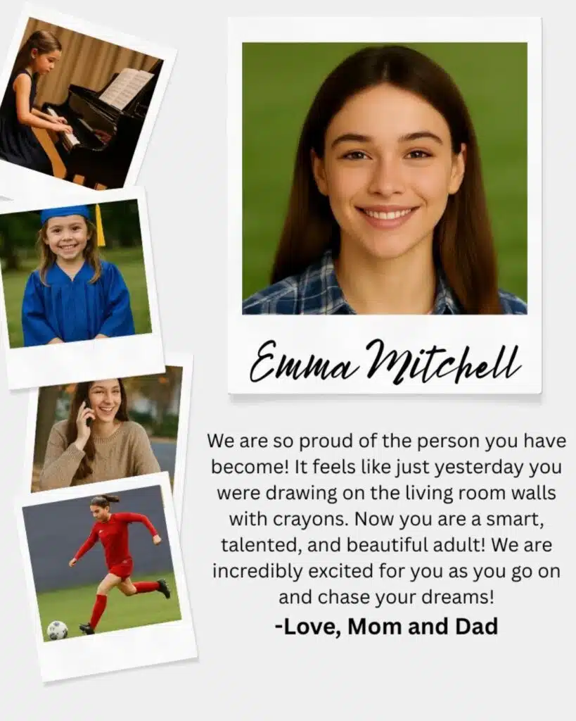 Fullpage Yearbook Ad Example
