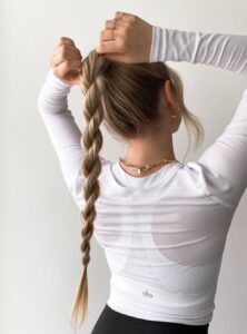 rope braid ponytail