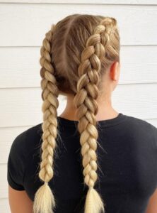 double french braids