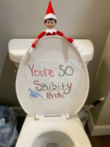 you're so skibity bruh teen slang elf on the shelf idea