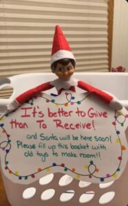 giving elf on the shelf