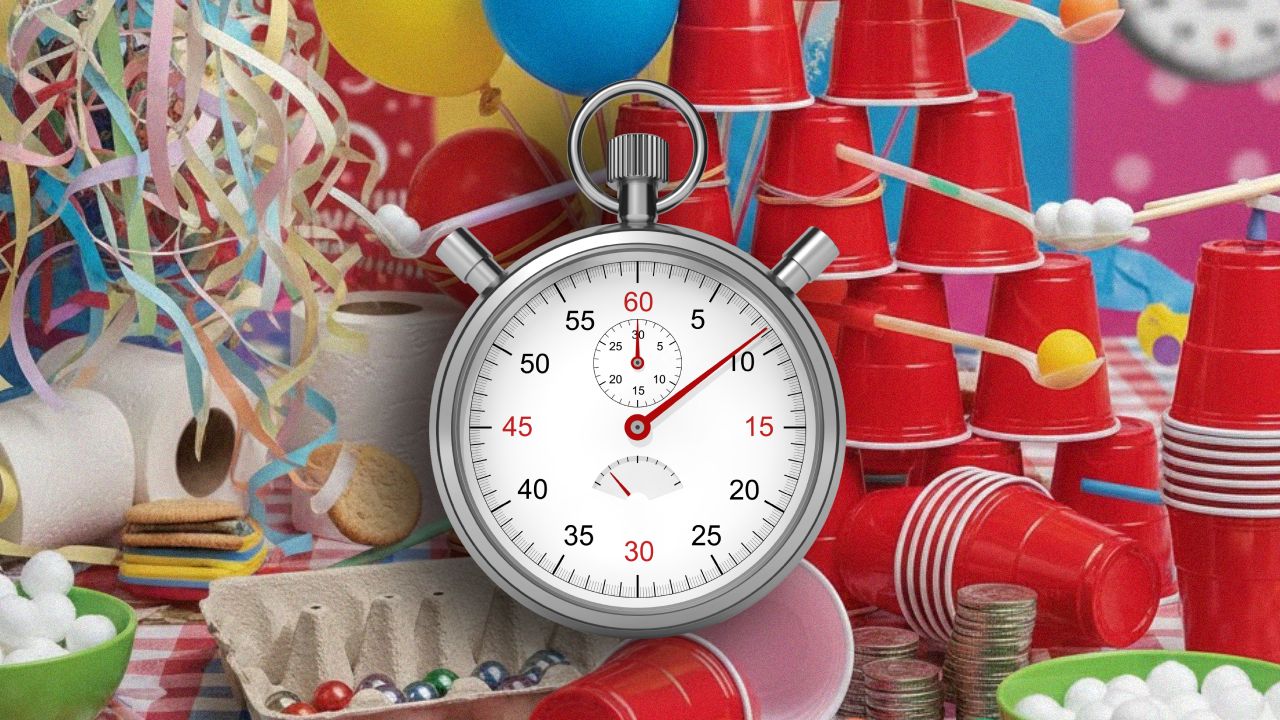 50 Fun Minute To Win It Games To Play at Home