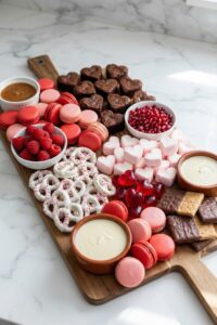 Galentine's dessert charcuterie board