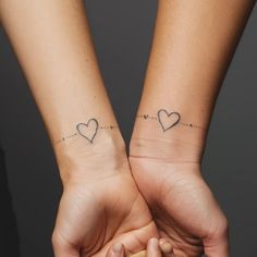 Mother Daughter Matching Bracelet Tattoo