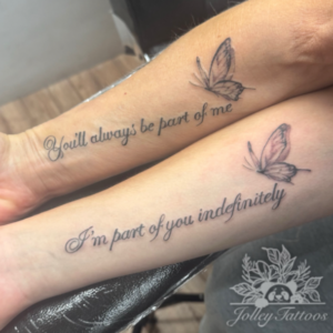 You'll Always Be A Part Of Me I'm part of you Indefinitely tattoos