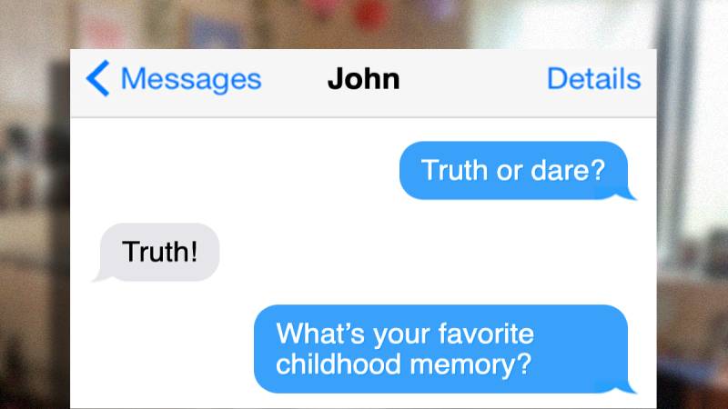 deep truth or dare questions to send over text