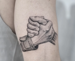 handshake tattoo